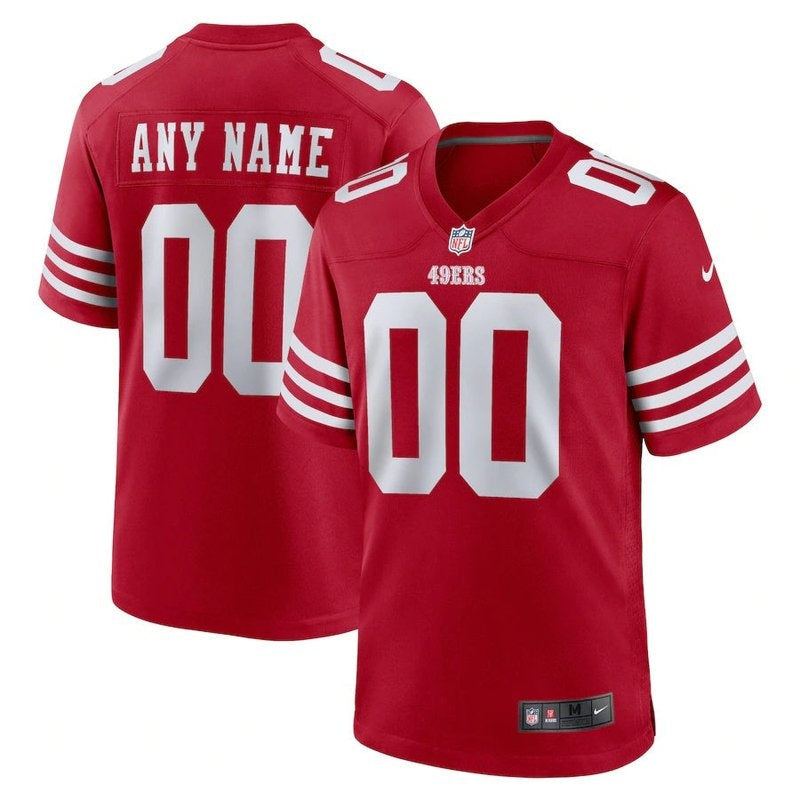 Camiseta personalizada de la NFL de los San Francisco 49ers - Escarlata