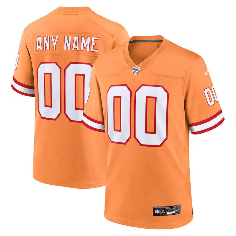 Tampa Bay Buccaneers - Camiseta retro personalizada de la NFL - Naranja