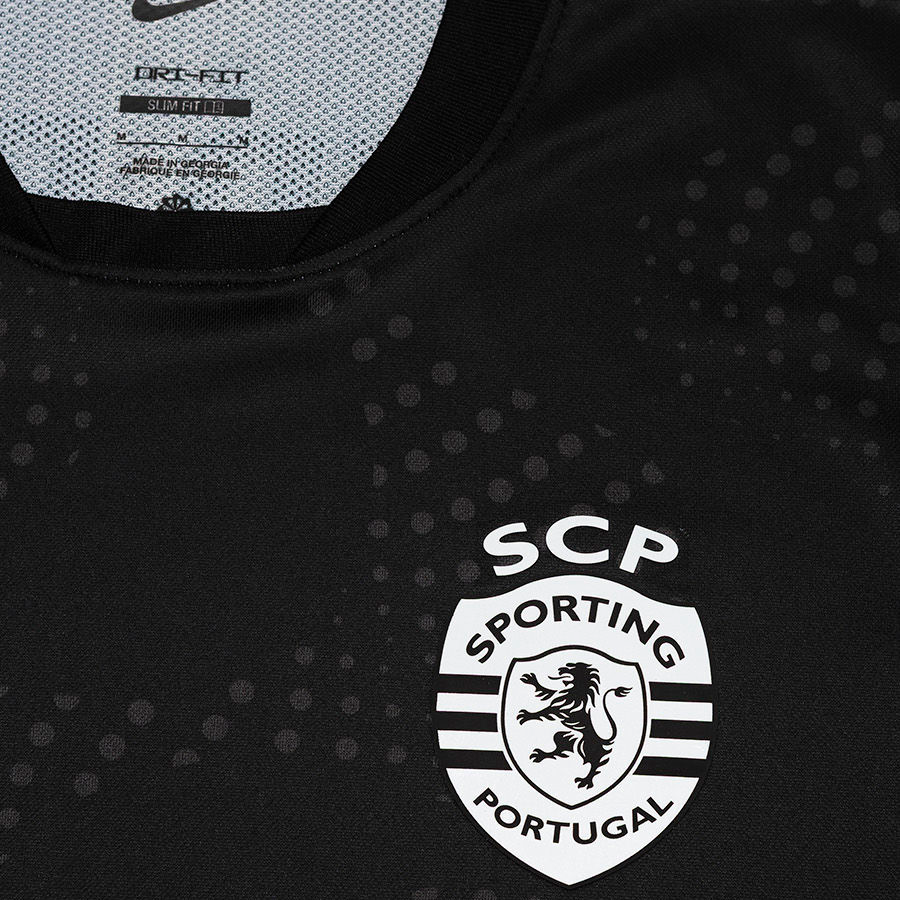 Equipación infantil negra de visitante del Sporting 2025/26 - ¡NUEVO LANZAMIENTO! 🔥💚 